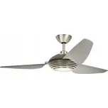 Stropní ventilátor KICHLER Voya stříbrný/šedý