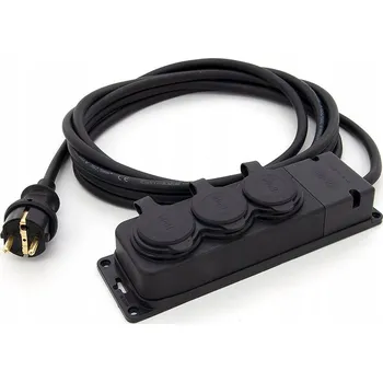 Prodlužovací kabel POLSKÝ PRODLUŽOVACÍ KABEL NA LEŠTĚNÍ 30M 3x1,5 OW GUMOVÁ ROZBOČKA 3