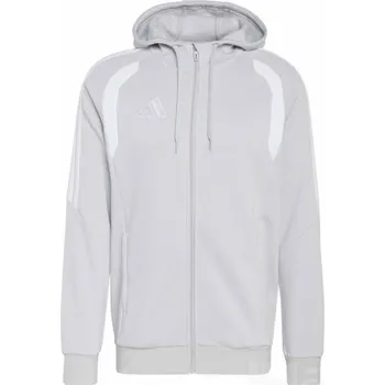 Pánská mikina Mikina ADIDAS TIRO 26 LEAGUE FULL ZIP HODDIE, barva KF3319 team light šedá - bílá, velikost 3XL