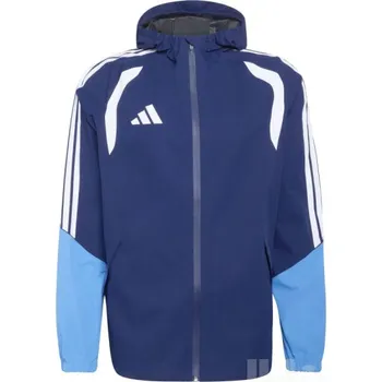 Pánská bunda Bunda ADIDAS TIRO 26 LEAGUE RAIN JACKET, barva JY8963 team navy modrá - ray modrá - bílá, velikost 128