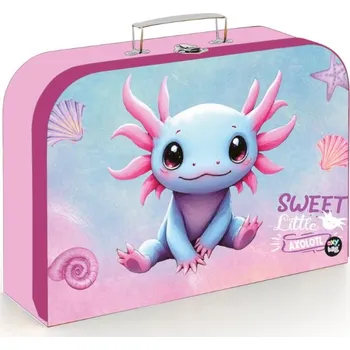oxybag Dětský kufřík na výtvarné potřeby Axolotl – lamino 34 cm