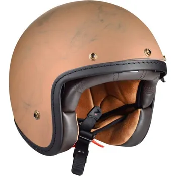 Helma na motorku Přilba Mambo Evo Cafe Racer, Lazer (broušená měď) M