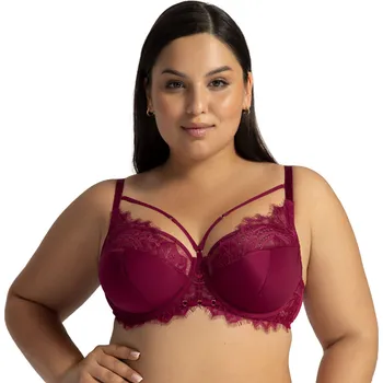 Podprsenka Ava 2149 Mystic chianti červená krajková podprsenka polovyztužená 65E