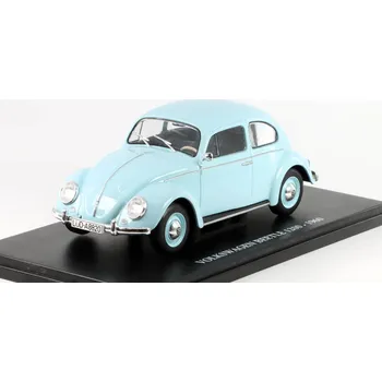 autíčko DeAgostini Volkswagen 1200 Beetle Kafer Brouk modrá 1960 1:24 - časopis s modelem VW 1200 - kovový model
