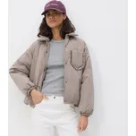 Reserved - Bunda s límcem - šedobéžová - 503IA-74X - 503IA-74X-M