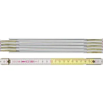 Optik BMI 9802 982980200 pravítko 2 m dřevo