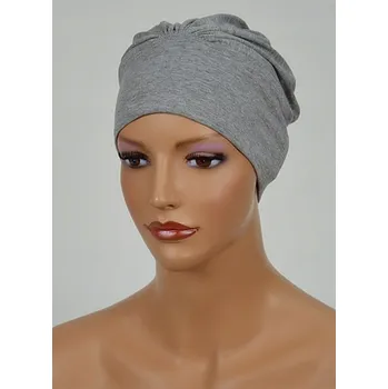 Dámské oblečení Eva Design turban viskóza šedý, univerzální velikost