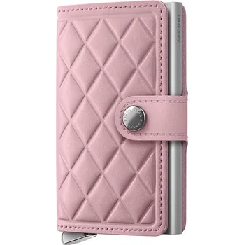 Peněženka Kožená peněženka Secrid EMBOSS DIAMOND MEd.Emboss.Diamond růžová 30X, vel. ONE SIZE