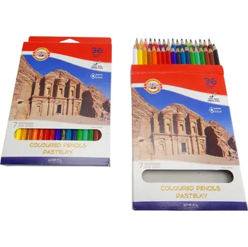 Set školních potřeb Pastelky 3655/36 7 divů světa dlouhé