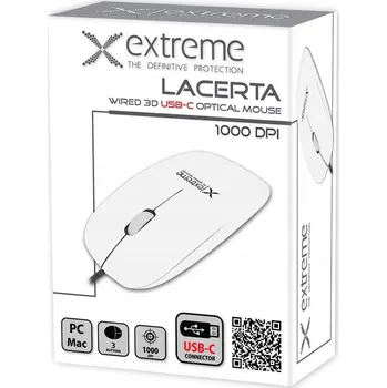 Myš EXTREME MYŠ 3D OPTICKÁ MYŠ S USB-C LACERTA