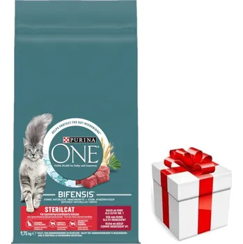 Purina One Sterilcat Rich in Beef and Wheat 9,75kg + překvapení pro kočku ZDARMA