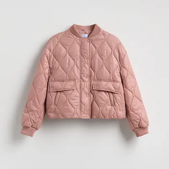 Dámský kabát Reserved - Prošívaná bunda - světle fialová - 483IA-34X - 483IA-34X-L