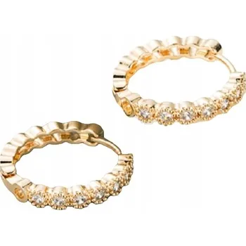 Náušnice Náušnice Ines - Zlatá/Křišťálová KP-20955