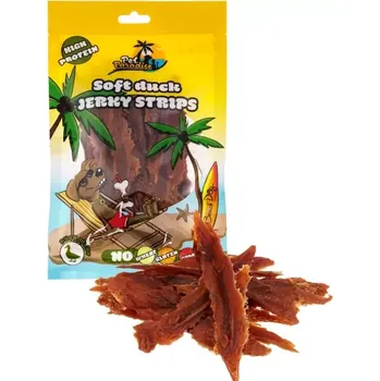 Pamlsek pro psa Pet Paradise Soft Duck Jerky Strips 75g