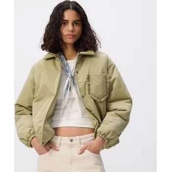 Dámský kabát Reserved - Bunda s límcem - bledá zelená - 503IA-07X - 503IA-07X-XXL