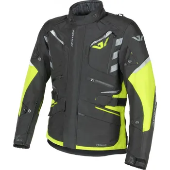 Moto bunda Bunda Trail, AYRTON (černá/žlutá fluo/šedá) 2026 4XL