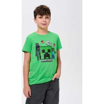 Oblečení a móda Sinsay - Tričko Minecraft - zelená - 207HG-76X - 207HG-76X-134