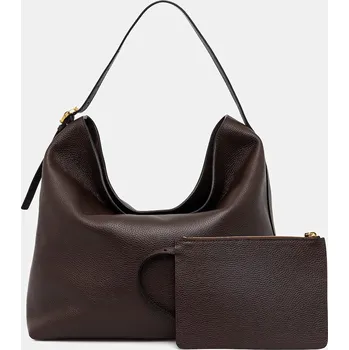 Kabelka Kožená kabelka Pollini PC4436PP1OQD0 hnědá 89X, vel. ONE SIZE