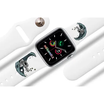 Ostatní příslušenství k chytrým hodinkám Mi-band.cz Apple watch řemínek Těžba bitcoinu Barva: Bílá, Rozměr: 42/44/45/46/49mm MIBANDCZX02861