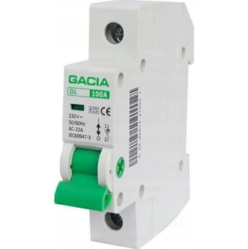Jistič Gacia Izolační odpojovač DL 1P 100A FR-301 100A
