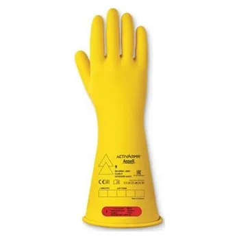 Pracovní rukavice Ansell Elektroizolační rukavice Žlutá REACH Latex Ano Ano Ano Latex Ne Ne 9 RIG014Y