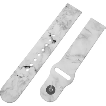 Chytré hodinky Strapido BÍLÝ MRAMOR řemínek 22 mm