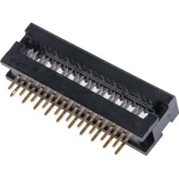 Elektrický konektor Konektor IDC, rozteč: 2.54mm, počet kontaktů: 20, počet řad: 2, orientace těla: Pravý úhel, Samec, IDC, Kabelová