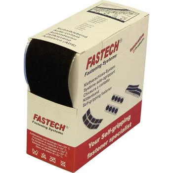 Zip FASTECH® B50-SK-L-999905 pásek se suchým zipem, zalepení hotmelt , flaušová část, (d x š) 5 m x 50 mm, černá, 5 m
