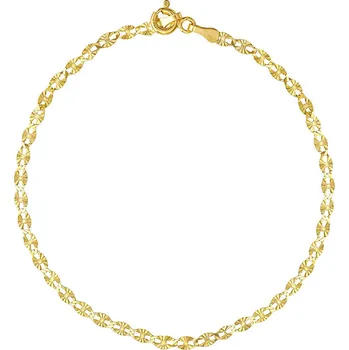 Šperk Zlatý náramek Valentino ze žlutého zlata s broušenými očky - 2,5 mm varianta 17 cm FNN1408BGY-17 cm