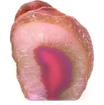 Svícen Achát růžový svícen 744g z Brazílie