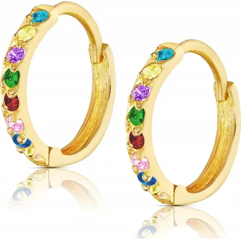 Náušnice Zlaté náušnice Princess Sparkle multicolor 585