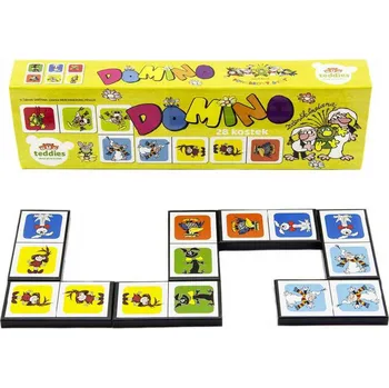 Domino _Ostatní 1_ Hra domino Pojď s námi do pohádky 28 dílků ilustrace Večerníček bn10446