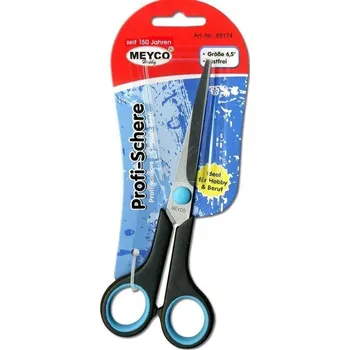 Kancelářské nůžky Meyco 65174 Univerzální nůžky 16,5 cm Černá