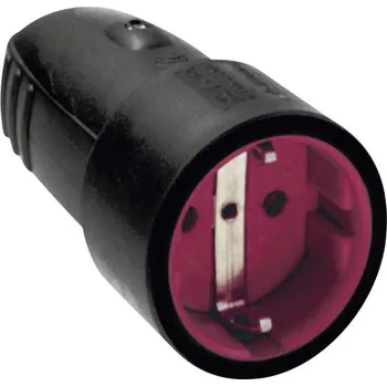 Elektrická zásuvka Bachmann 913.174 zásuvka guma, silikon 250 V černá IP44, IP20