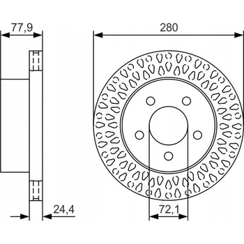 Brzdový kotouč Brzdový kotouč Bosch 0 986 479 U00