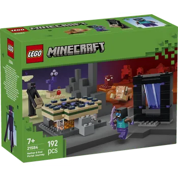 Stavebnice LEGO LEGO Minecraft 21584 Cesta portálem do Netheru a Endu
