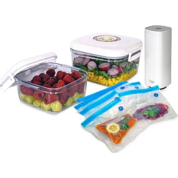 Dóza na potraviny De Gusto Vakuovací sada MAXI FRESH 13 ks + náhradní zip sáčky 10 ks