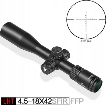 Puškohled Puškohled Discovery Optics LHT 4.5-18X42SFIR FFP-MOA, Průměr: 30 mm