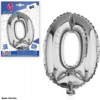 Balónek Ouda Party - 34palcový stříbrný balónek ve tvaru číslice číslice