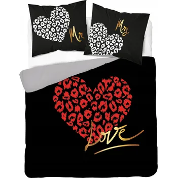 Povlečení Povlečení Holandské 160x200 Srdce Červené Romantické Holandsko