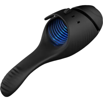 Vibrátor Leopard - akumulátorový žaludový vibrátor (černý)