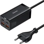 Rychlonabíječka do sítě Baseus GaN3, 2x USB-A, 2x USB-C 100W černá