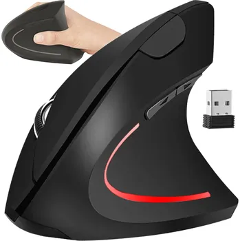 2 x Bezdrátová myš vertikální ergonomická optická USB NANO 1600DPI