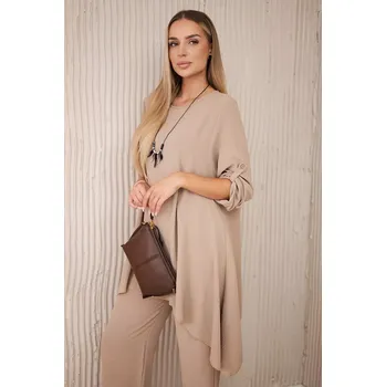 Kesi Włoski Sada halenky + kalhot s přívěskem kapučíno Kesi Włoski hnědá 3131068