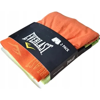 Pánské oblečení Everlast Pánské bavlněné boxerky 2 ks (2-pack) oranžové zelené M