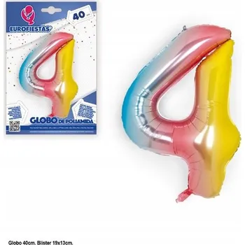 Balónek Ouda Party - Hliníkový balónek s číslem, 40 cm, gradientní barvy