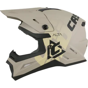 Helma na motorku Přilba Cross Cup 2 Alta Junior, CASSIDA, dětská (písková matná/šedá) 2026 M (49 až 50 cm)