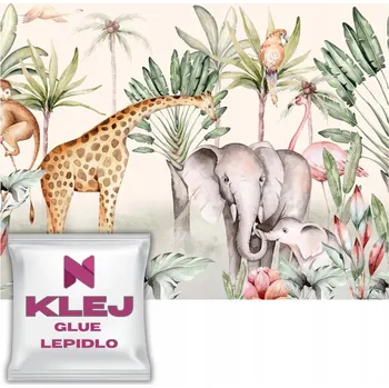 Fototapeta Fototapeta pro děti Pastelové Safari Dětská tapeta na zeď 240x360