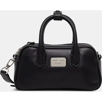 Kabelka Kožená kabelka Emporio Armani EW003825.AF18673 černá 99X, vel. ONE SIZE