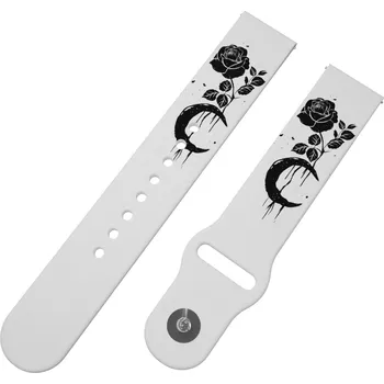 Chytré hodinky Strapido ČERNÁ RŮŽE řemínek 20 mm